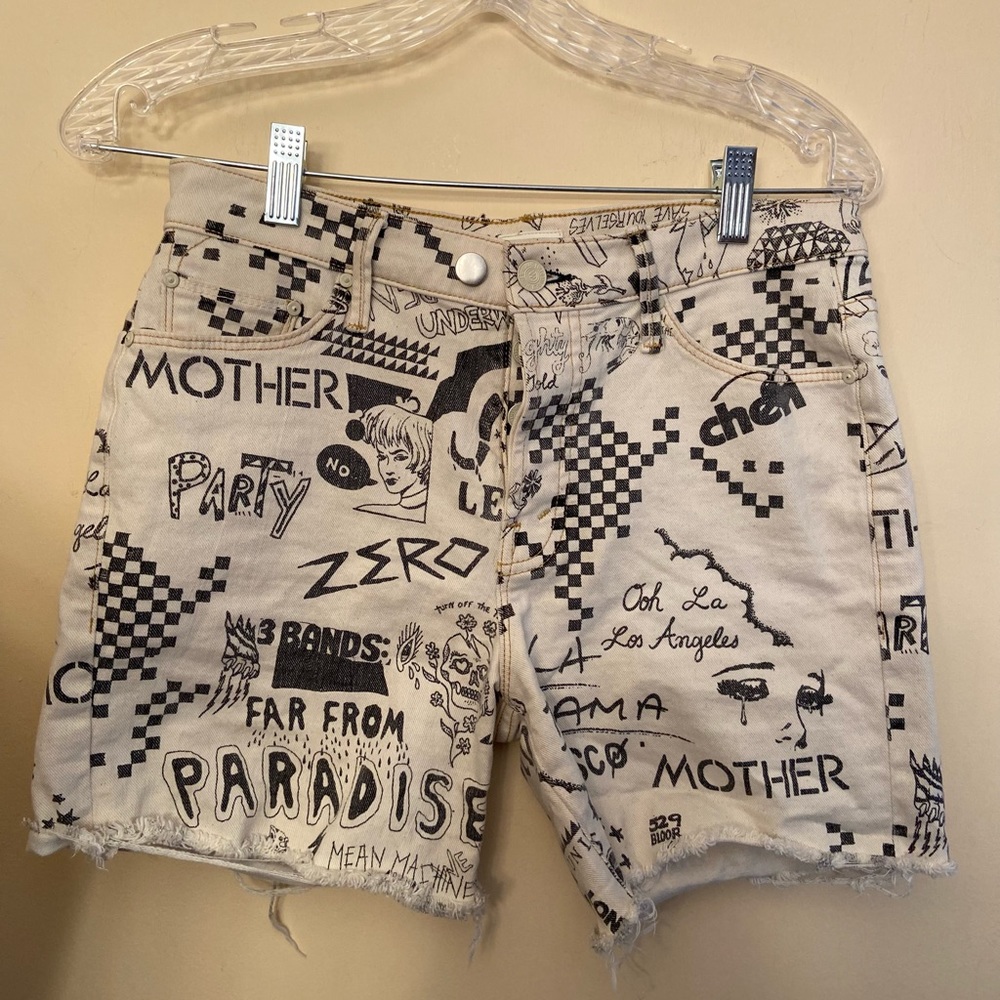 Mother The Vagabond Cuff Shorts Unwritten Rules Off White Graffiti 24